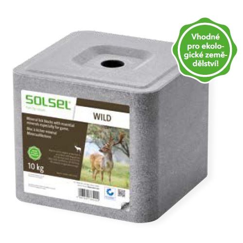 Minerální liz Wild s doplňkovými minerálními látkami určený pro lesní zvěř kostka 10 kg