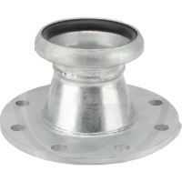Bauer přírubová spojka samice 6" / 159 mm s kulatou přírubou PN 10 DN 150 na fekál