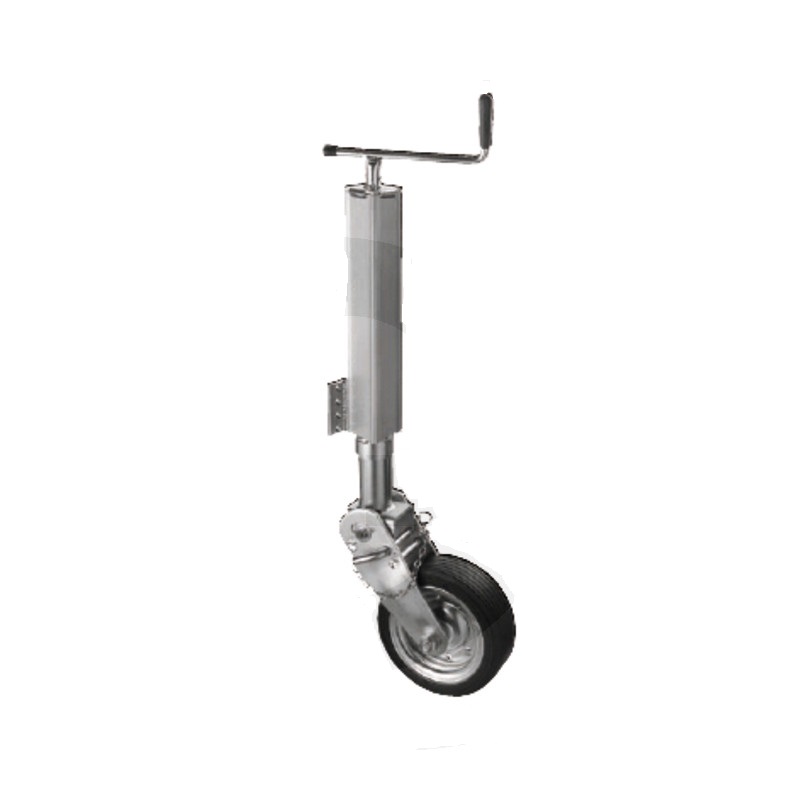 Opěrné kolečko k přívěsu, přívěsnému vozíku nosnost 600 kg trubka 70 mm hranatá