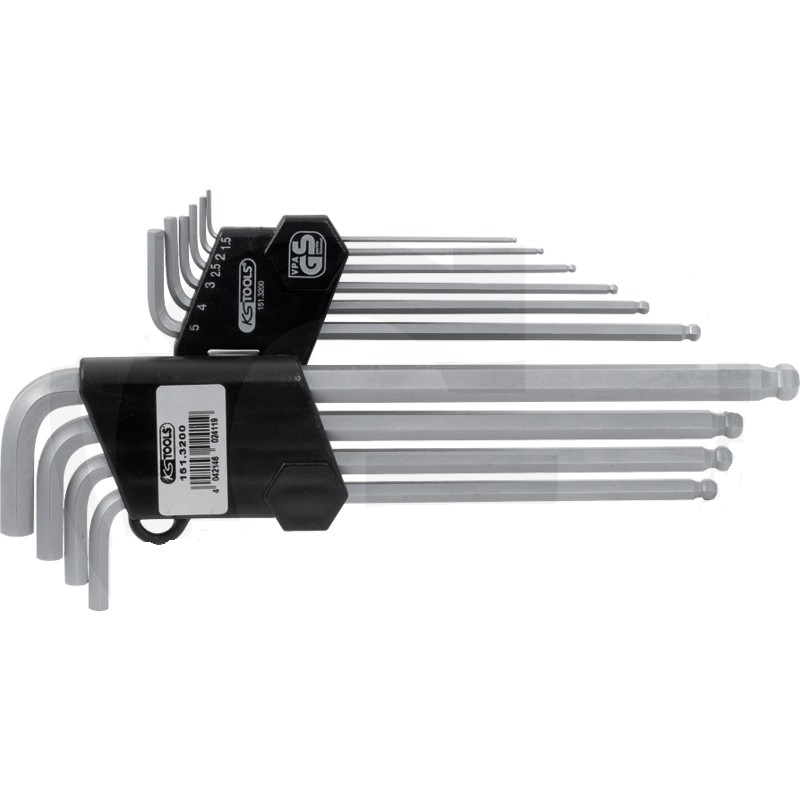 KS Tools CLASSIC sada imbus klíčů v držáku 10-dílná 1,5 – 10 mm