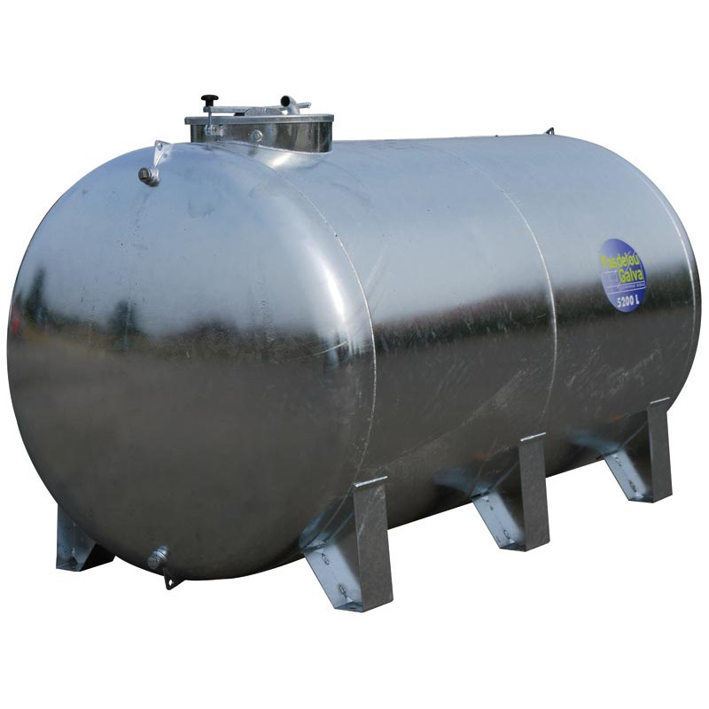 Cisterna na vodu zinkovaná na 6 patkách Pasdelou 5200 l