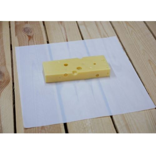 Balící papír na potraviny, sýry, tvaroh, máslo, tuky SMART PAPER 25 x 25 cm balení 100 (1)