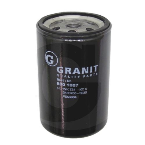 Granit 8001007 palivový filtr vhodný pro Claas, Deutz-Fahr, Fendt, Fiat, Kramer