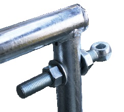 Závitová tyč průměr 22 mm s okem a 2 maticemi pro panelové pastevní brány Cosnet