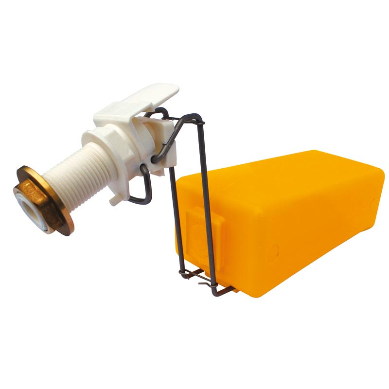 Plovákový ventil La GÉE bílý 32 l /min. 5 bar s regulačním šroubem pro nastavení průtoku
