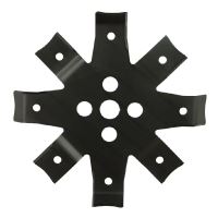 Žací nůž na křovinořez 8 zubů šířka řezu 250 mm otvor 25 mm tloušťka 3 mm na trávu JOANS