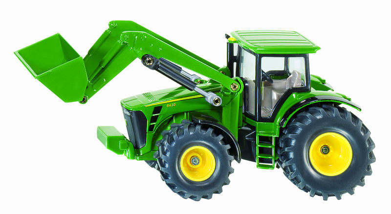 Siku – traktor John Deere 8430 s čelním nakladačem 1:50