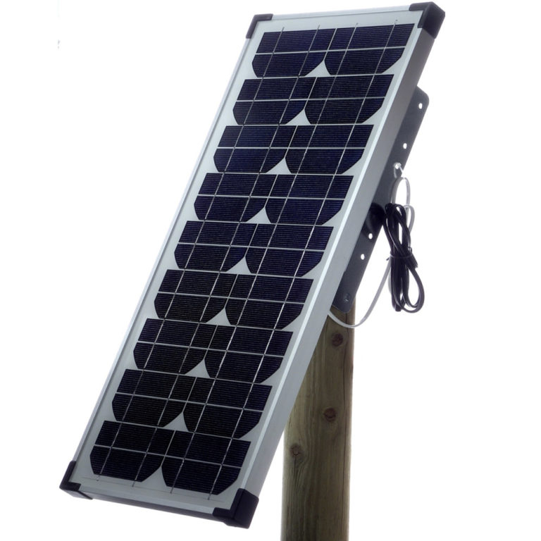 Solární panel OLLI 20W pro bateriové zdroje na elektrický ohradník