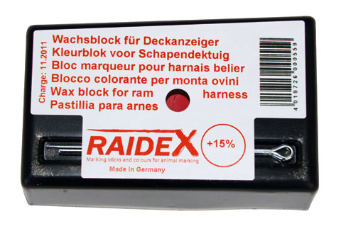 Křída Raidex k označení oplodněných ovcí černá