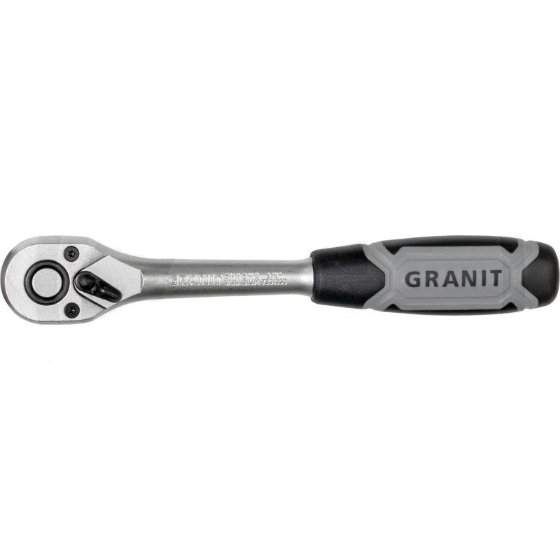 Přepínací ráčna 3/8" Granit BLACK EDITION délka 195 mm 72 zubů