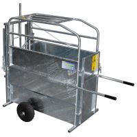 Mobilní fixační a odrohovací klec pro telata PASDELOU včetně fixačního čela (2) (1)