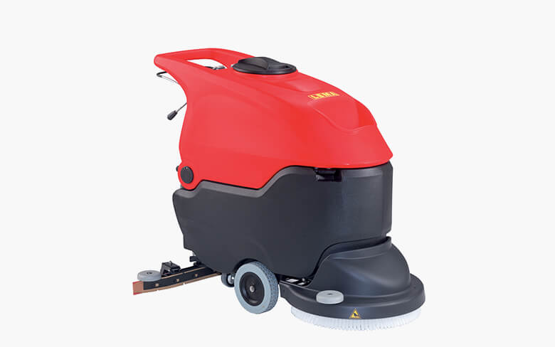 Bateriový profesionální podlahový mycí stroj LEMA RED POWER 500E s odsáváním