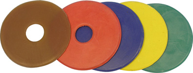 Kroužky na udidlo gumové barva natural velikost 9 cm pár