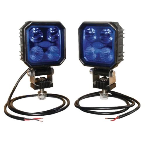 Modrý LED pracovní světlomet 10V a 30V světelný tok 1000 lm pro postřikovač (1)