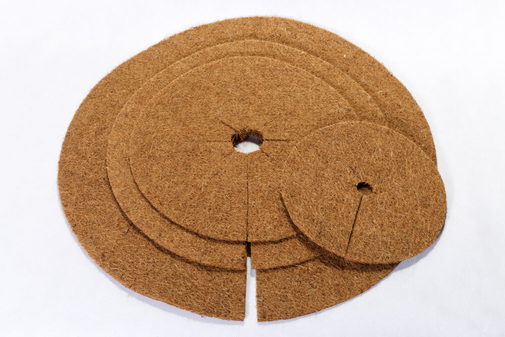 Kokosový disk mulčovací kruh průměr 25 cm k ovocným stromům