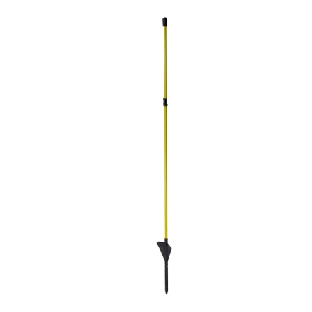 Sklolaminátová tyčka, tyč OLLI 110 cm pro elektrický ohradník s nášlapkou plastový hrot