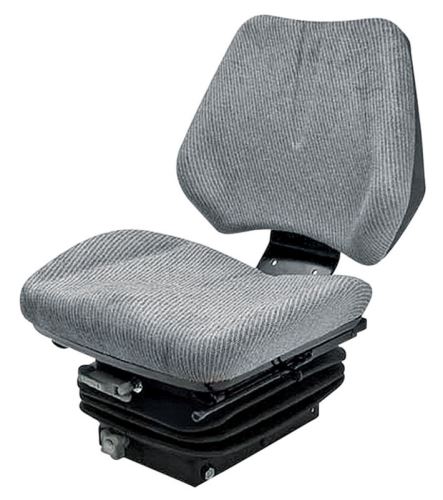 Traktorová sedačka Granit mechanicky odpružená šedý látkový potah