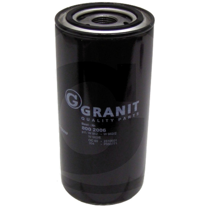 Granit 8002006 filtr motorového oleje pro Deutz-Fahr, Fendt, John Deere, Mengele