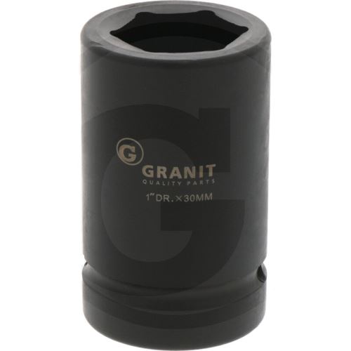 Nástrčný klíč 30 mm 1" krátký šestihranný ořech Granit BLACK EDITION pro násobič momentu