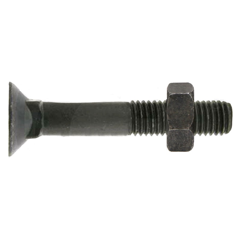 Pluhový šroub s maticí čtyřhran M16 x 90 mm 8.8 na pluh Ross Roudnice