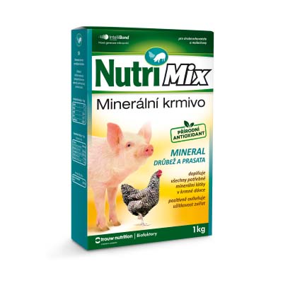 NutriMix Mineral 1 kg doplňkové minerální krmivo. minerály pro slepice, prasata, psy