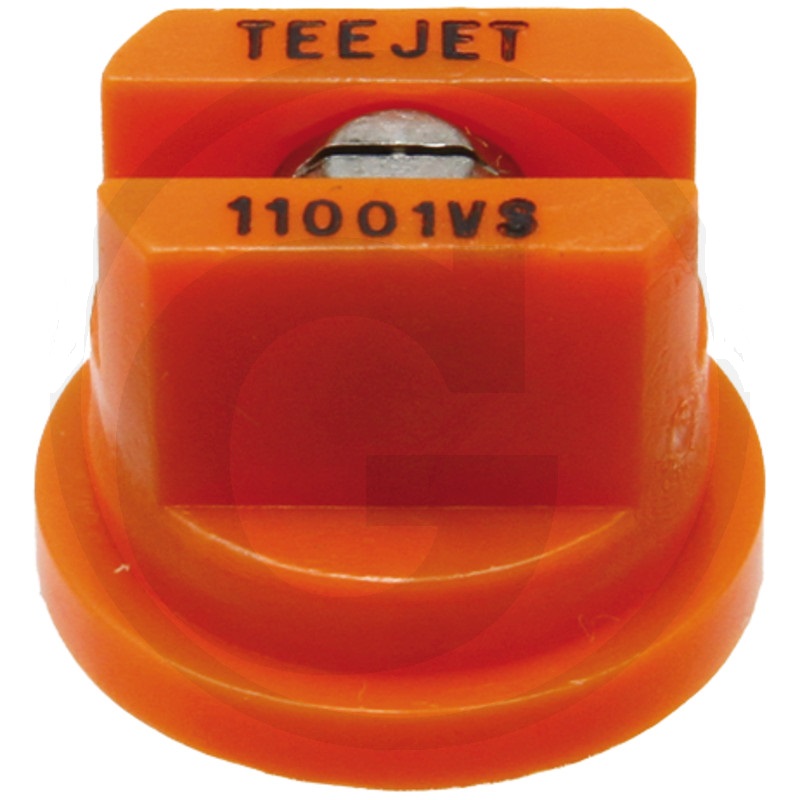 TEEJET postřikovací tryska TP11001VS VisiFlo s plochou charakteristikou 110° oranžová