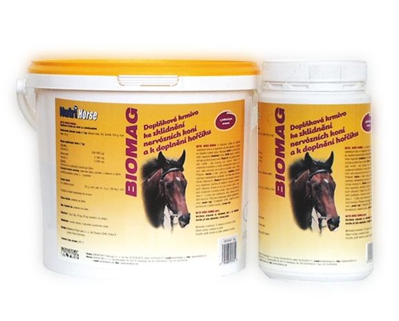 Nutri Horse Biomag 1kg doplňkové krmivo ke zklidnění nervózních koní