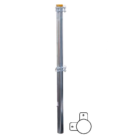 Směrový sloupek Cosnet bez patky pro zabetonování průměr 102 mm délka 2130 mm, 2 směry 90°