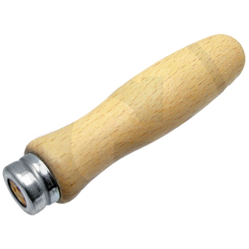 Univerzální dřevěná rukojeť pilníku na řetěz 100 mm pro kulaté a ploché pilníky