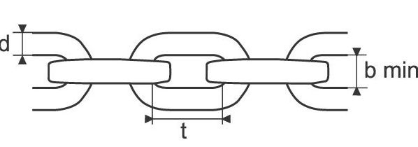 Lesnický řetěz ze čtyřhranných článků G100 8 mm