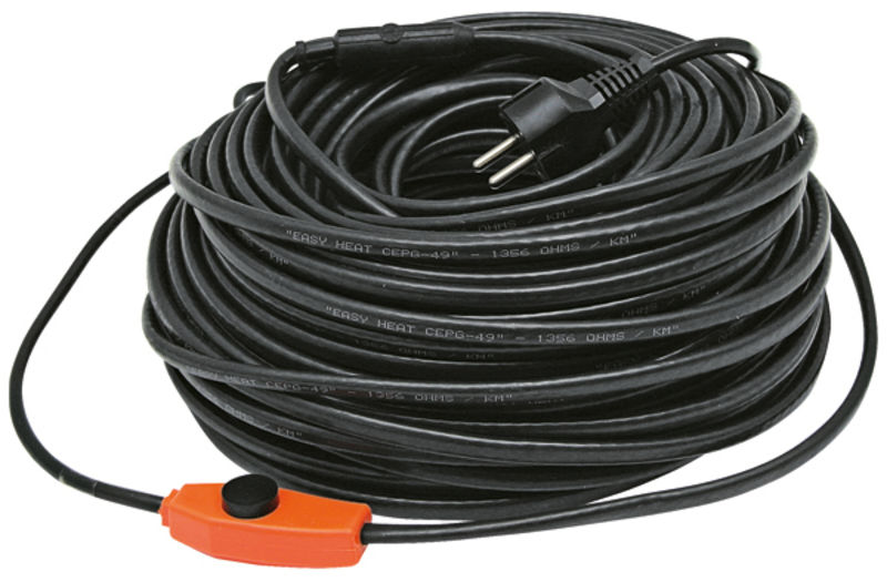Topný kabel s termostatem na potrubí GRANIT 230V 117W 8 m
