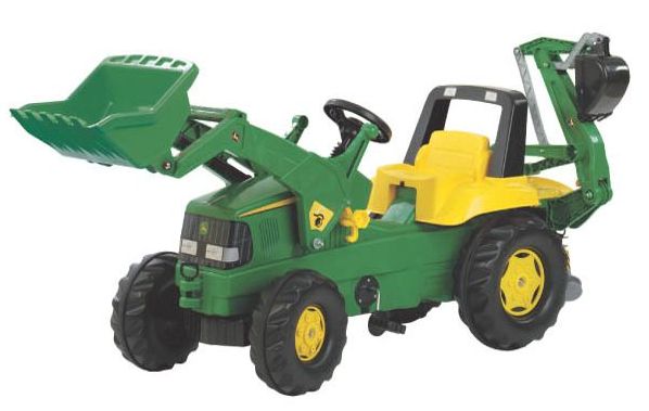 Rolly Toys – šlapací traktorbagr John Deere modelová řada Rolly Junior