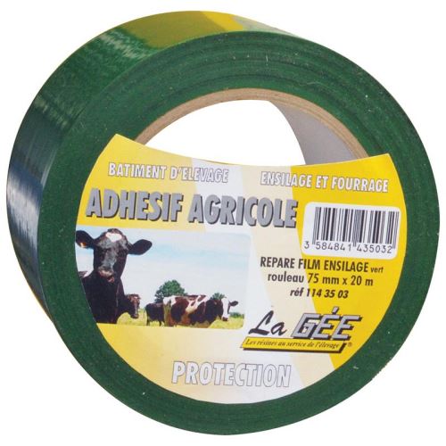 Lepící opravná páska La GÉE na senážní fólie zelená šířka 75 mm délka 20 m