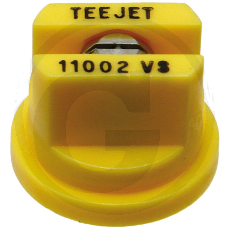 TEEJET postřikovací tryska TP11002VS VisiFlo s plochou charakteristikou 110° žlutá