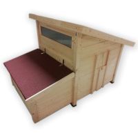 Nezateplený dřevěný kurník pro slepice Lišov český truhlářský výrobek pro 8-12 slepic