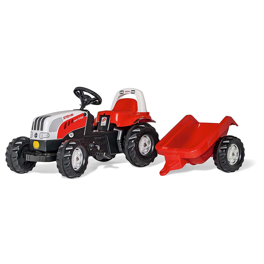 Rolly Toys - šlapací traktor Steyr 6195 CVT s vozíkem modelová řada Rolly Kid