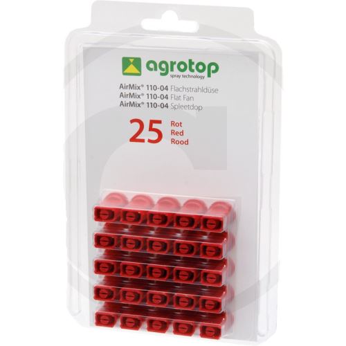 Agrotop AirMix injektorová tryska 110° plastová červená balení 25 ks
