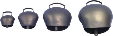 Pastevní zvonec plechový ocelově modrý průměr 110 mm