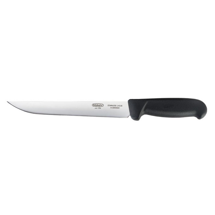 Řeznický porcovací nůž 20 cm rovný plastová rukojeť