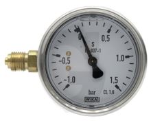 Vakuometr, podtlakový manometr Wika průměr 63 mm pro fekální vozy přípoj boční 1/4" Vakuometr, podtlakový manometr Wika průměr 63 mm pro fekální vozy přípoj boční 1/4"