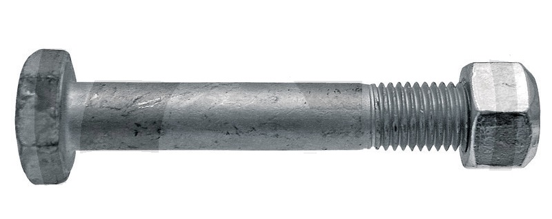 Šroub s maticí pro mulčovač Berti, Müthing M16 x 2 x 100 mm