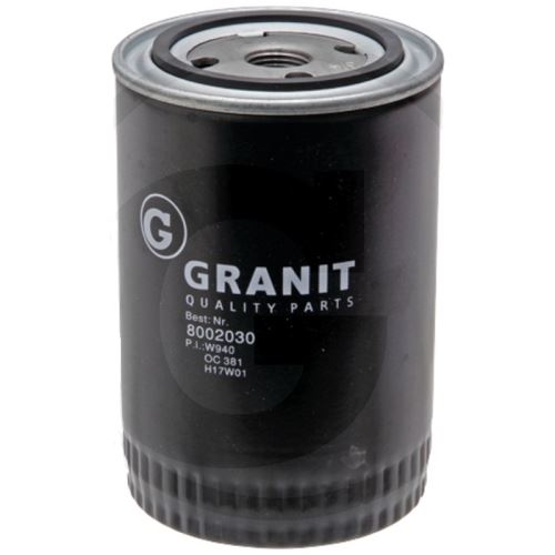 Granit 8002030 filtr motorového oleje pro Claas, Deutz-Fahr, Eicher, Fendt, Renault