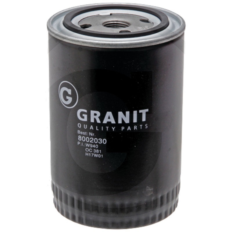 Granit 8002030 olejový filtr motorového oleje na Claas, Deutz-Fahr, Eicher, Fendt, Renault