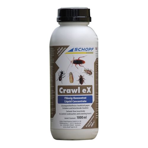 CRAWL EX koncentrát 1000 ml emulze k hubení hmyzu ve skladech proti švábům, pilousům