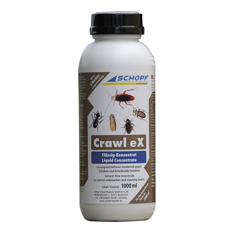 Schopf CRAWL EX koncentrát 1000 ml emulze k hubení švábů, pilousů, hmyzu ve skladech