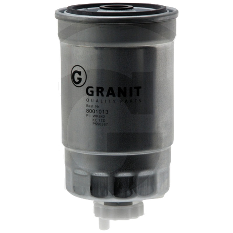 Granit 8001013 palivový filtr vhodný pro Case IH, Claas, Deutz-Fahr, Fendt, Fiat, Kramer