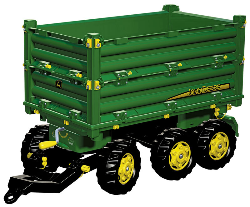 Rolly Toys - třístranný vozík John Deere za šlapací traktory a nakladače zelený