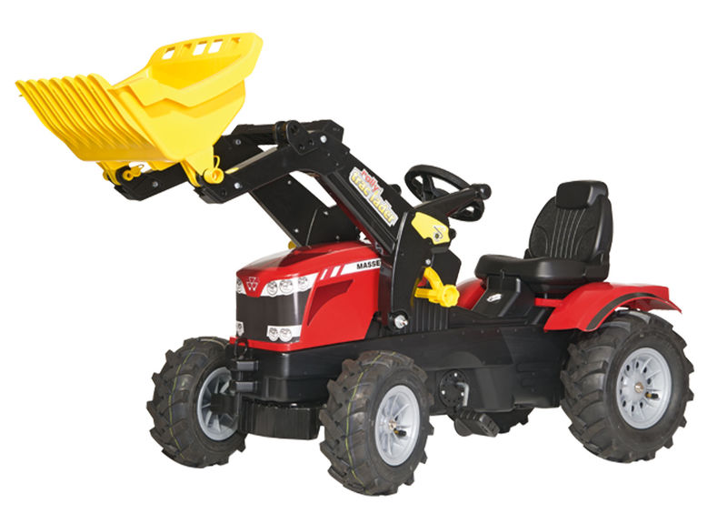 Rolly Toys - šlapací traktor MF 8650 s nakladačem a pneumatikami plněnými vzduchem