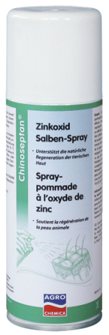 Chinoseptan Zinkoxid 200 ml mast ve spreji pro pro pomoc při regeneraci kůže zvířat
