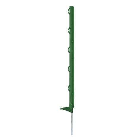 Zelený plastový sloupek, tyčka 70 cm pro elektrický ohradník ocelová špička